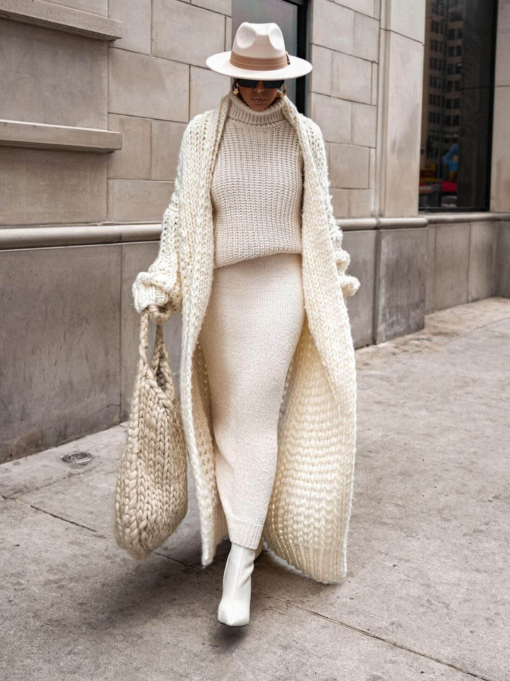 Ivory| Knit Coat