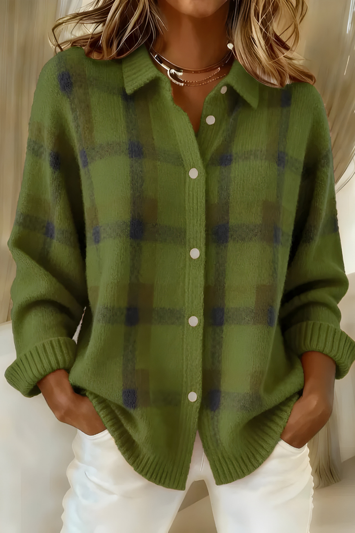 Dafne | Plaid Cardigan