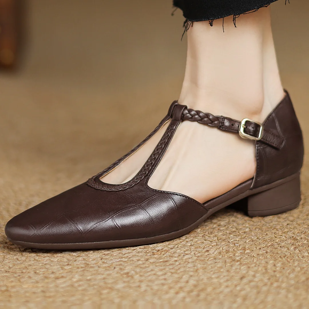 Virginia | Leather Mary Janes