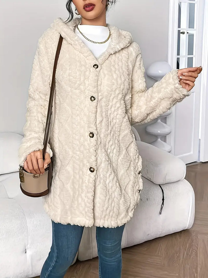 Fiorella | Plush Hooded Jacket