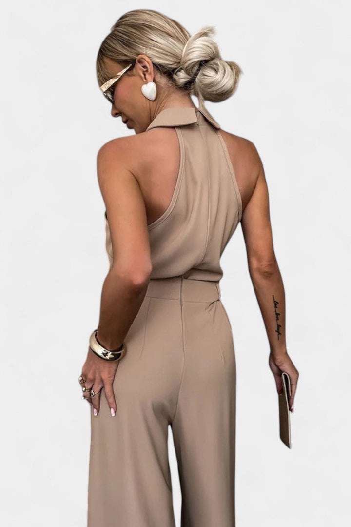 Gaia Halter Ensemble with Flowing Silhouette