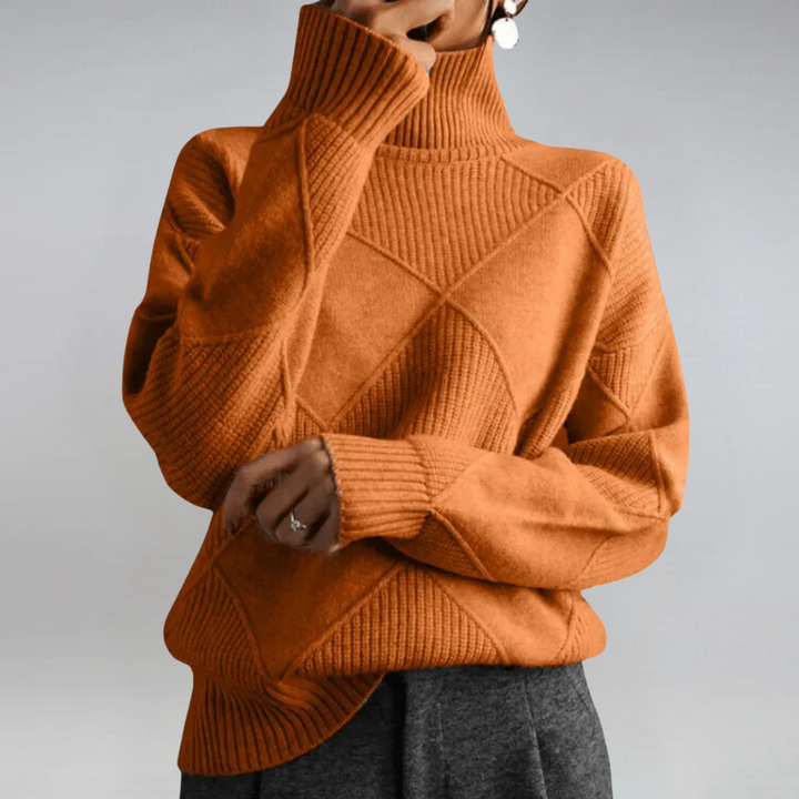 Lidia | Luxurious Cashmere Mock-Neck Sweater