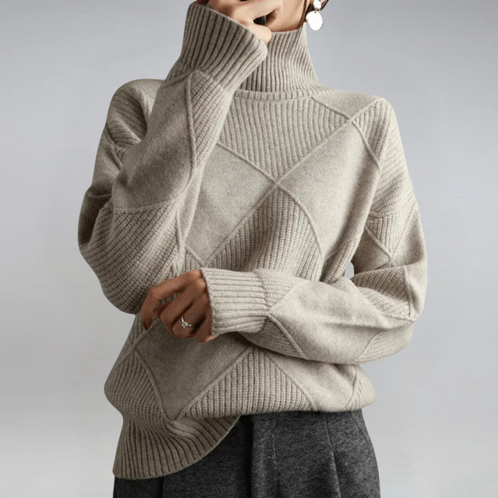 Lidia | Luxurious Cashmere Mock-Neck Sweater