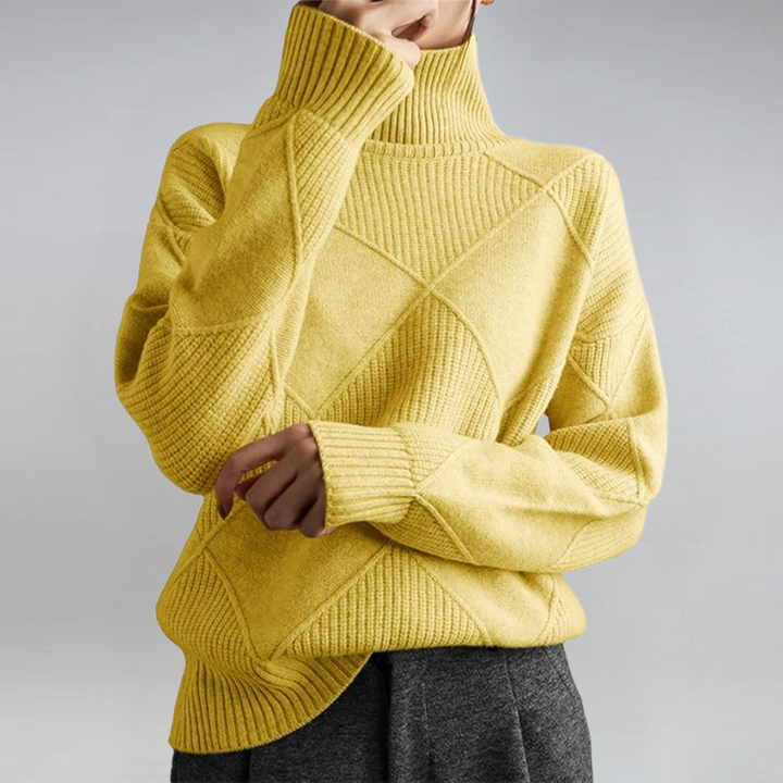 Lidia | Luxurious Cashmere Mock-Neck Sweater
