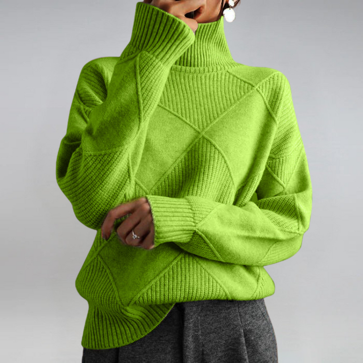 Lidia | Luxurious Cashmere Mock-Neck Sweater