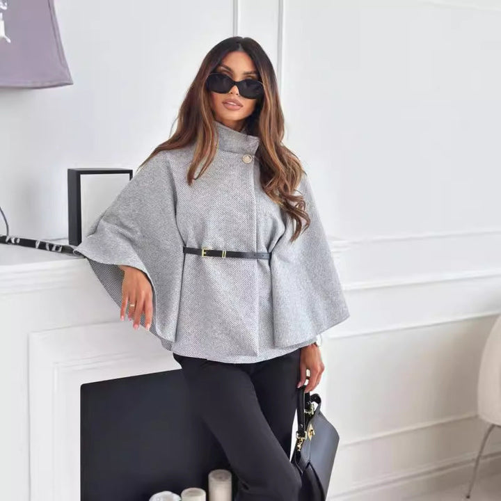 Pierina | Belted Cape Coat