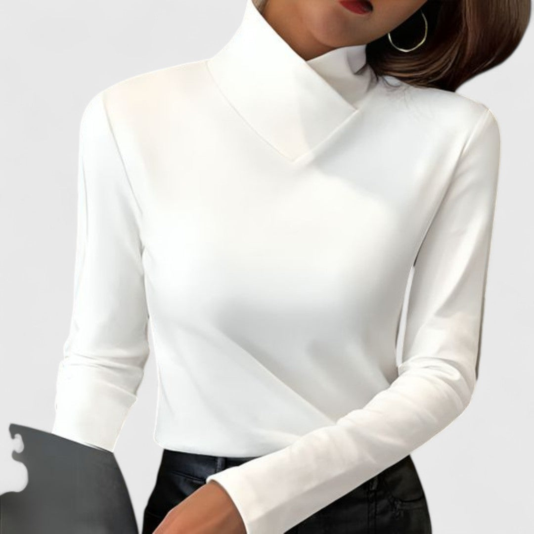 Luna | Elegant Mock-Neck Sweater