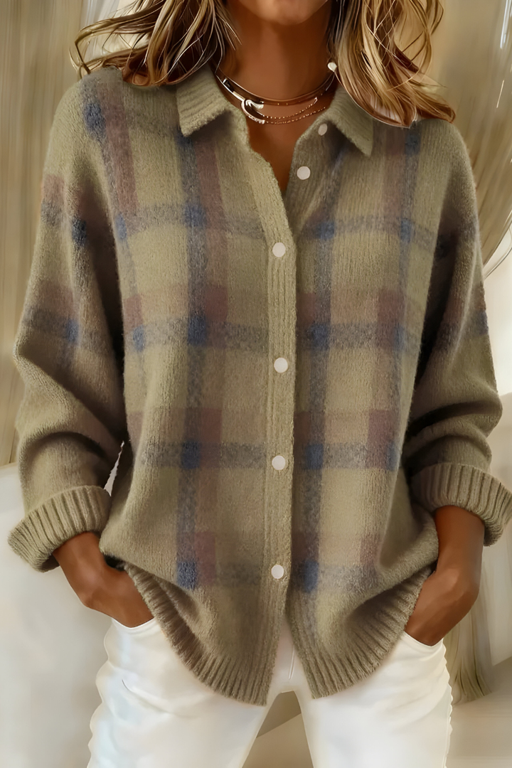 Dafne | Plaid Cardigan