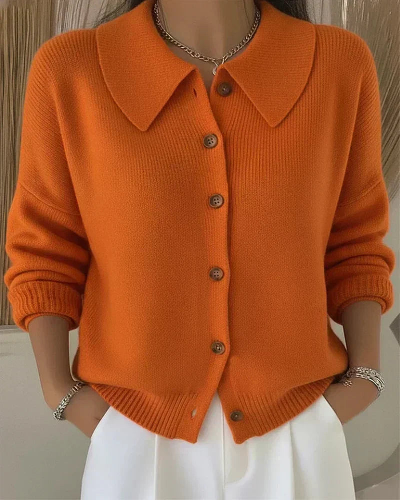 Delfina | Button Collar Cardigan
