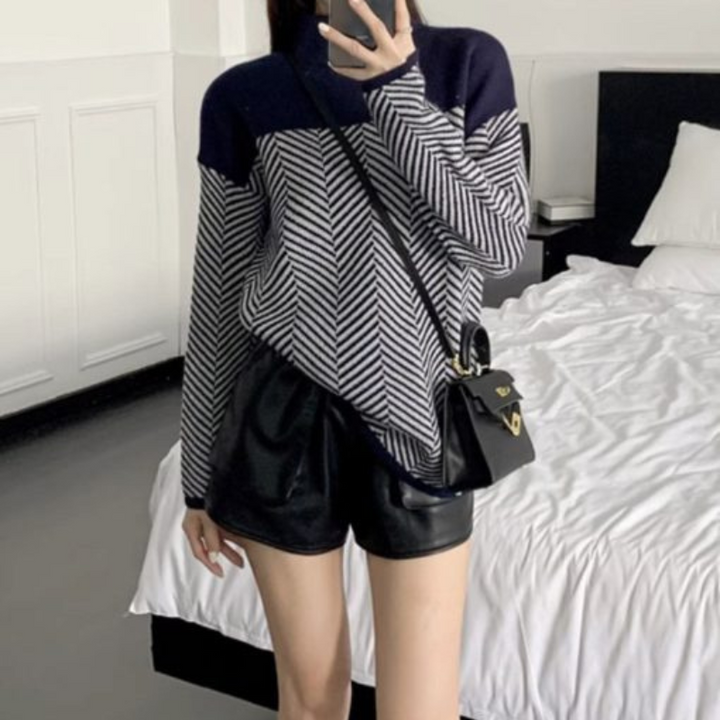 Clelia | Patterned Cable-Knit Sweater