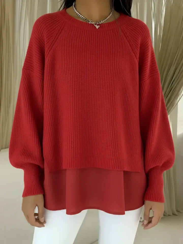 Lucrezia | Layered-Look Knit Sweater