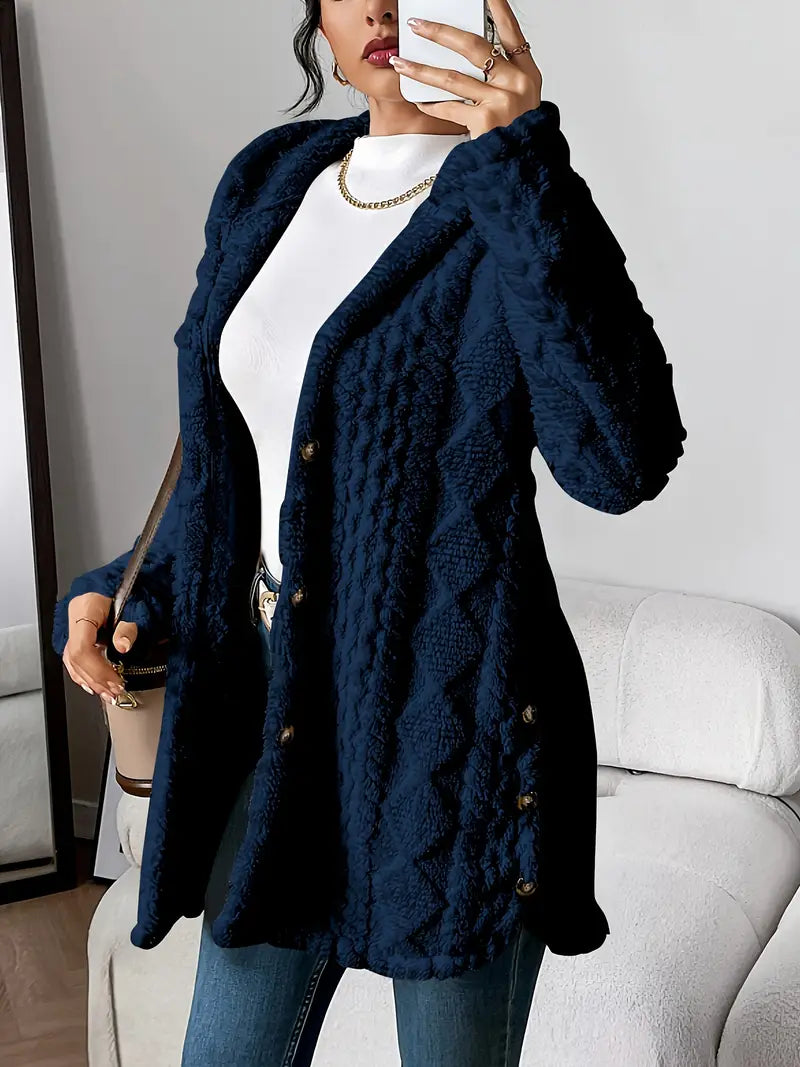Fiorella | Plush Hooded Jacket