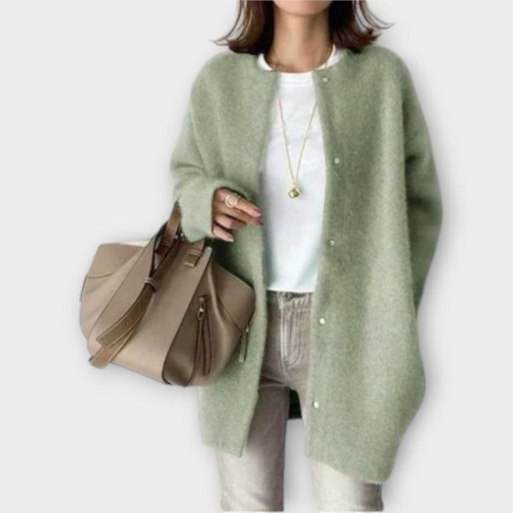 Romana | Oversized Snap-Front Cardigan