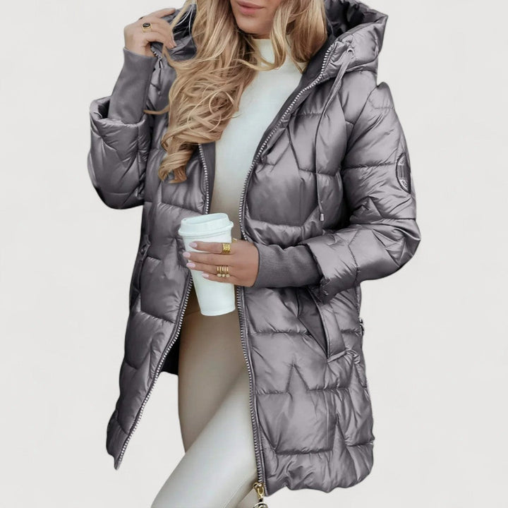 Daniela | Hooded Quilted Long Coat