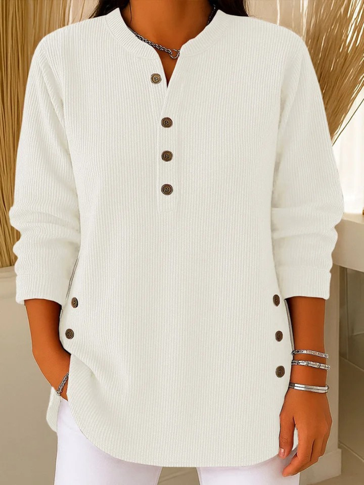 Luciana | Henley Button Tunic