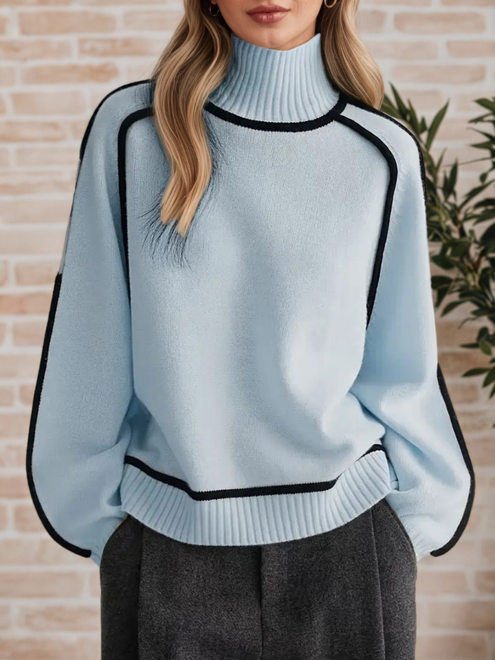 Laura | Elegant Mock-Neck Sweater