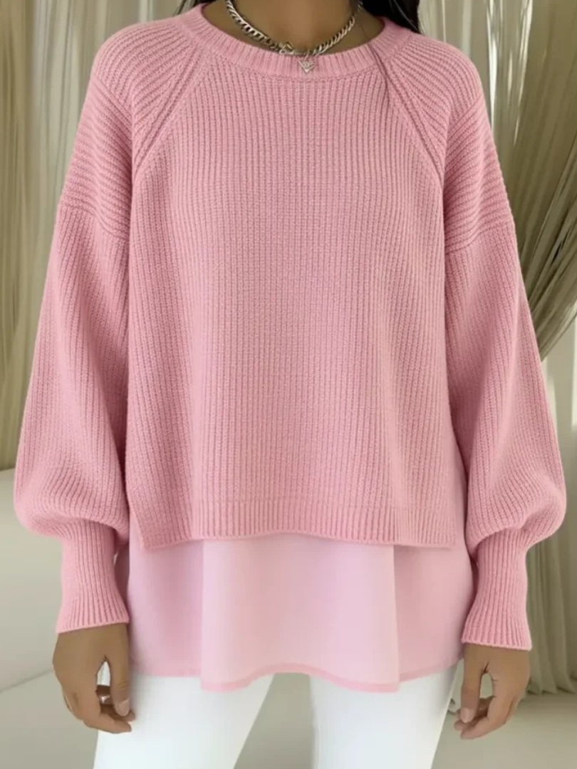 Lucrezia | Layered-Look Knit Sweater