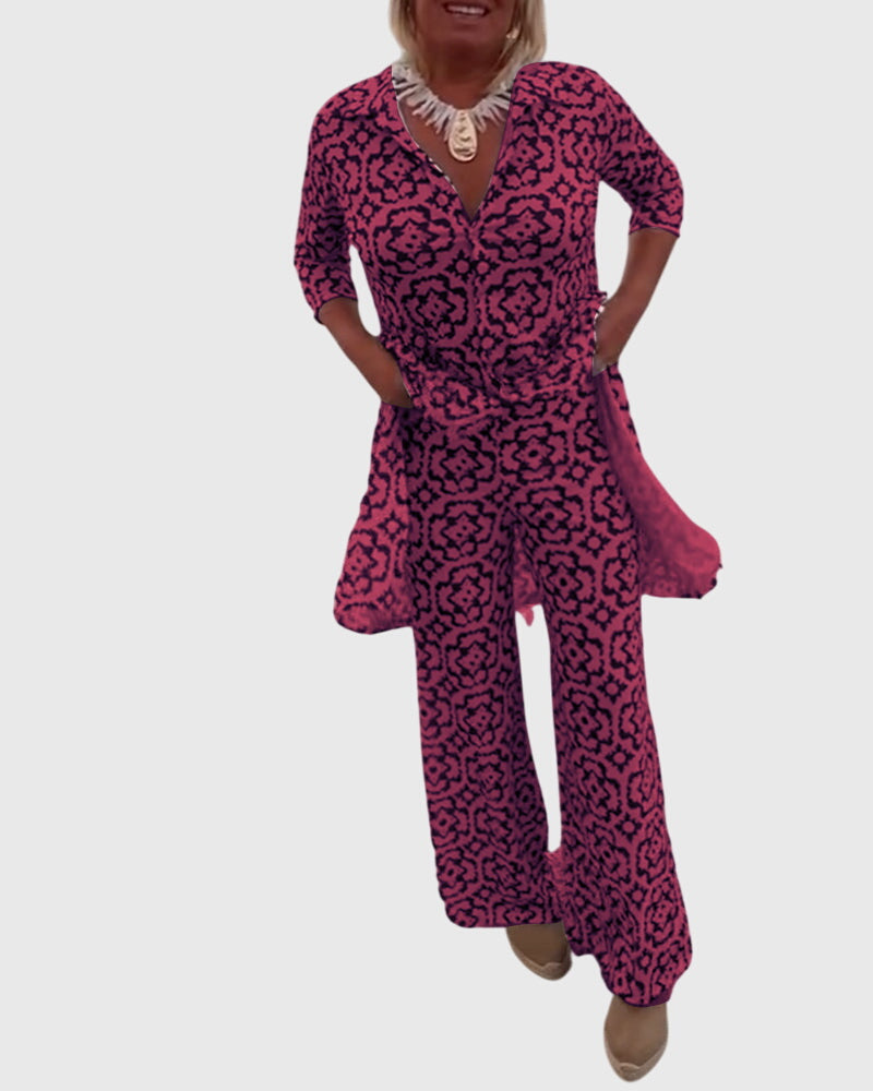 Miranda | Elegant Vintage Two-Piece Set