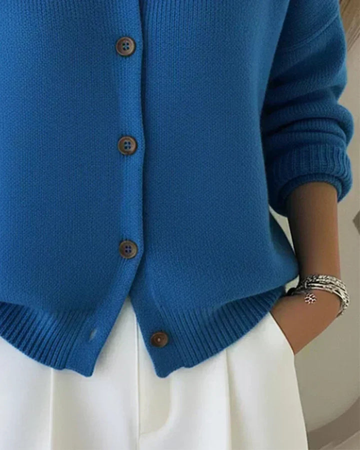 Monica | Collared Button-Front Cardigan