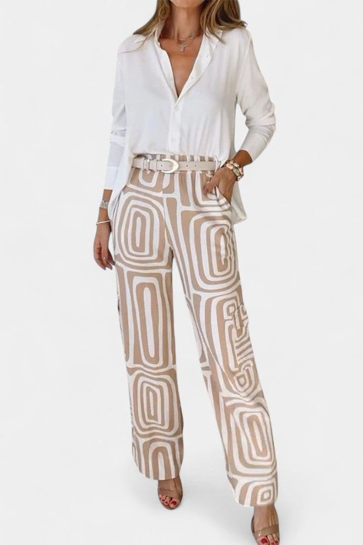 Ornella Lightweight Two-Piece Set with Tailored Collar