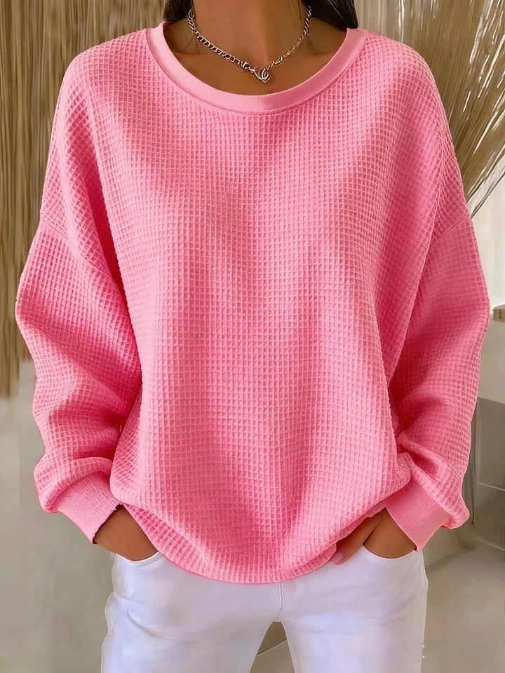 Ginevra | Pink Textured Sweater