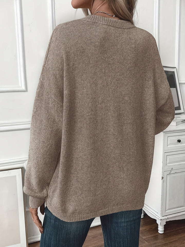 Benedetta | Soft Knit Sweater with Side Slits