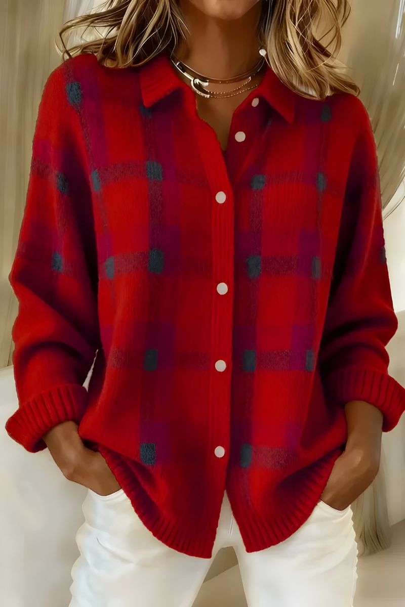 Dafne | Plaid Cardigan