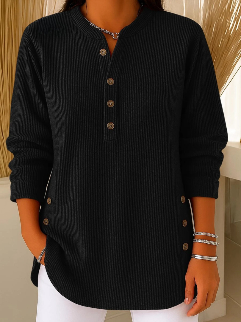 Luciana | Henley Button Tunic