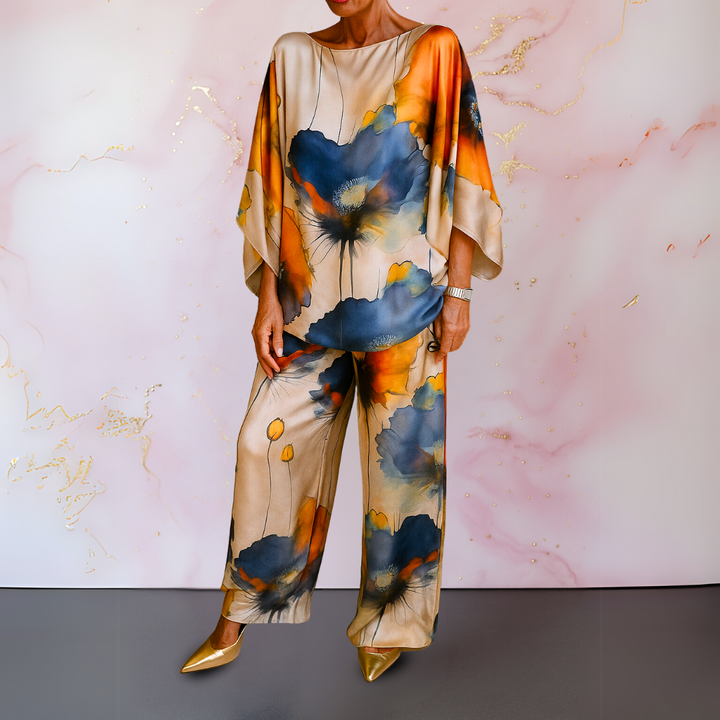 Evelina | Satin Two-Piece Women's Set