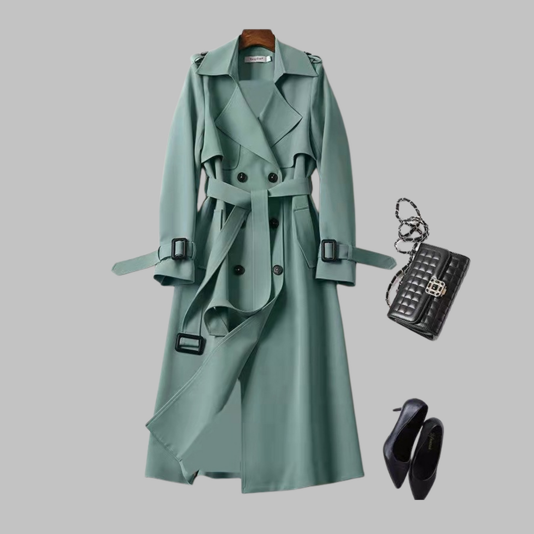 Rosalba - Elegant Knee-Length Loose Fit Coat