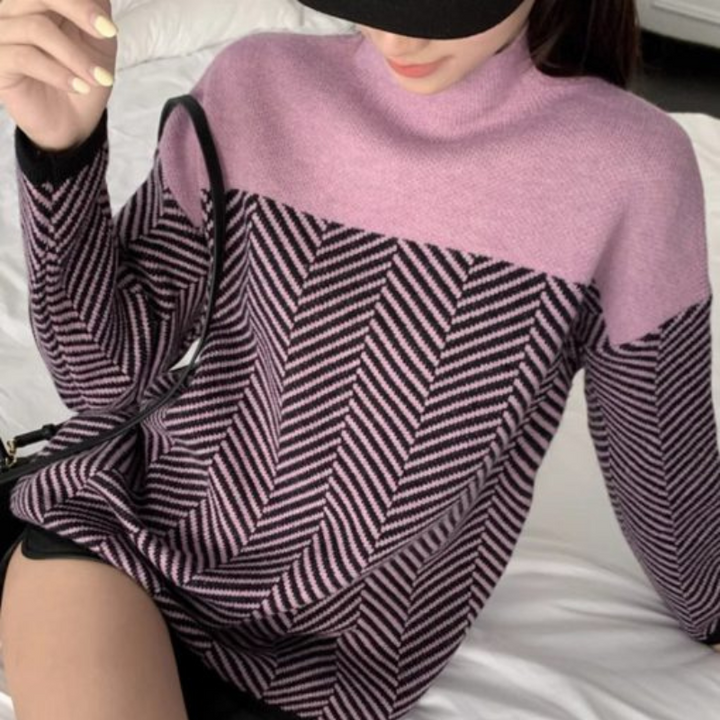 Clelia | Patterned Cable-Knit Sweater