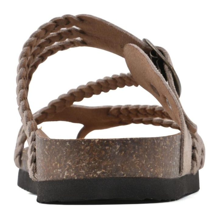 Melania - Orthopedic Braided Cork Sandals