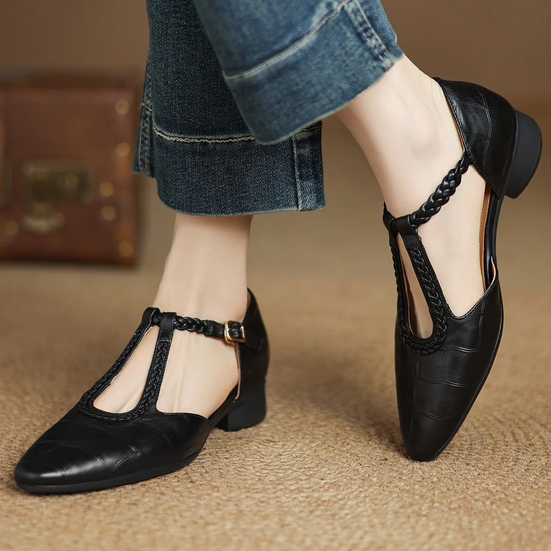 Virginia | Leather Mary Janes