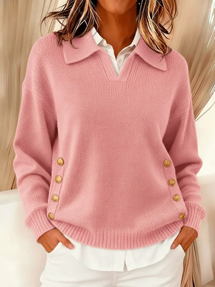 Felicia | V-Neck Sweater with Collar