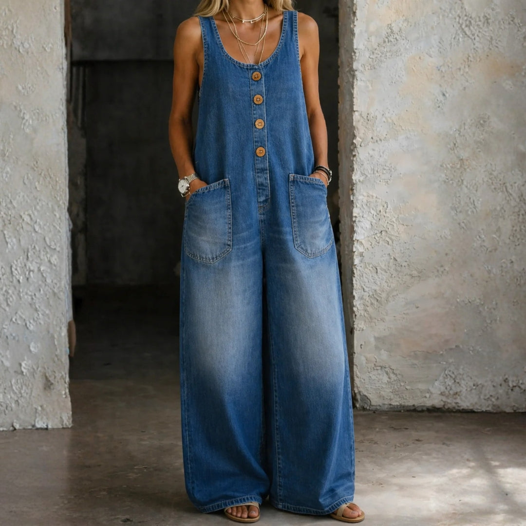 Marina | Vintage-Wash Cotton Overalls