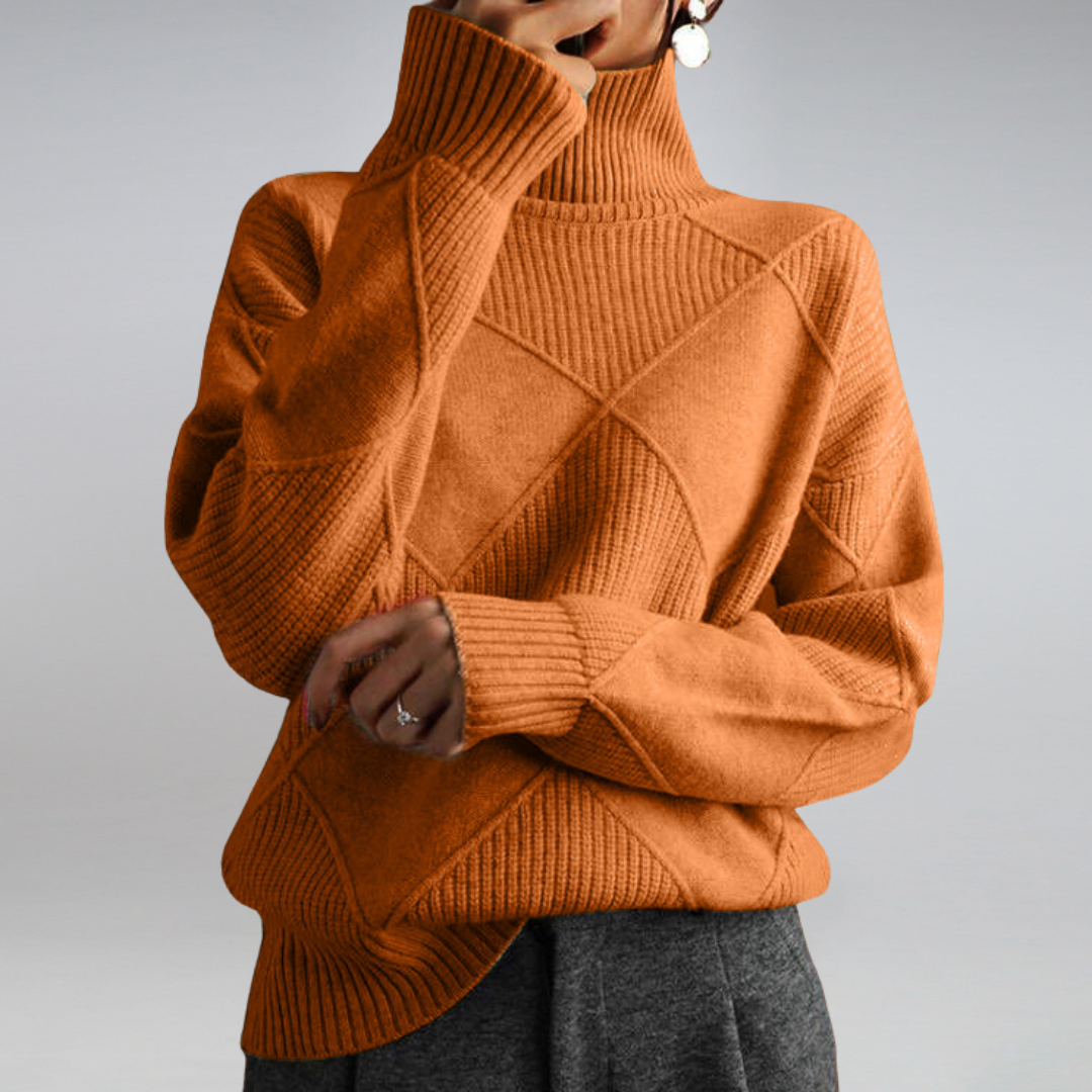 Carolina | Cable-Knit Turtleneck Sweater