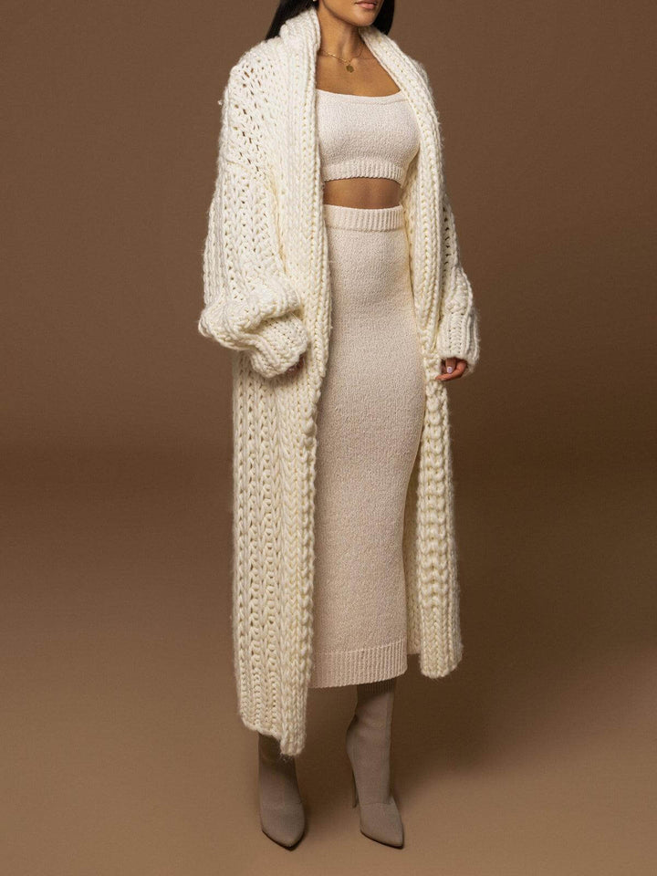 Ivory| Knit Coat