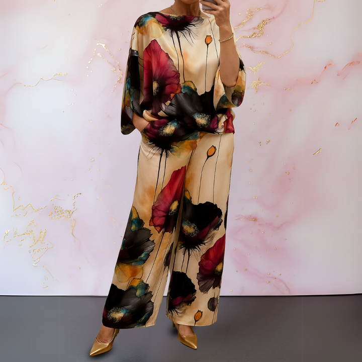 Evelina | Satin Two-Piece Women's Set