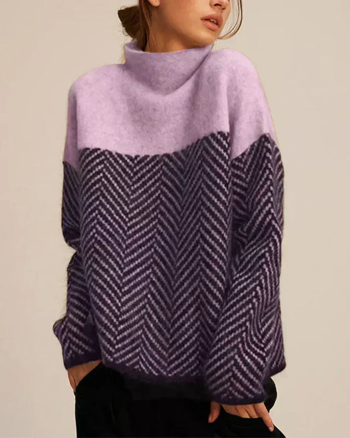 Fiorella | Cotton Mock-Neck Sweater