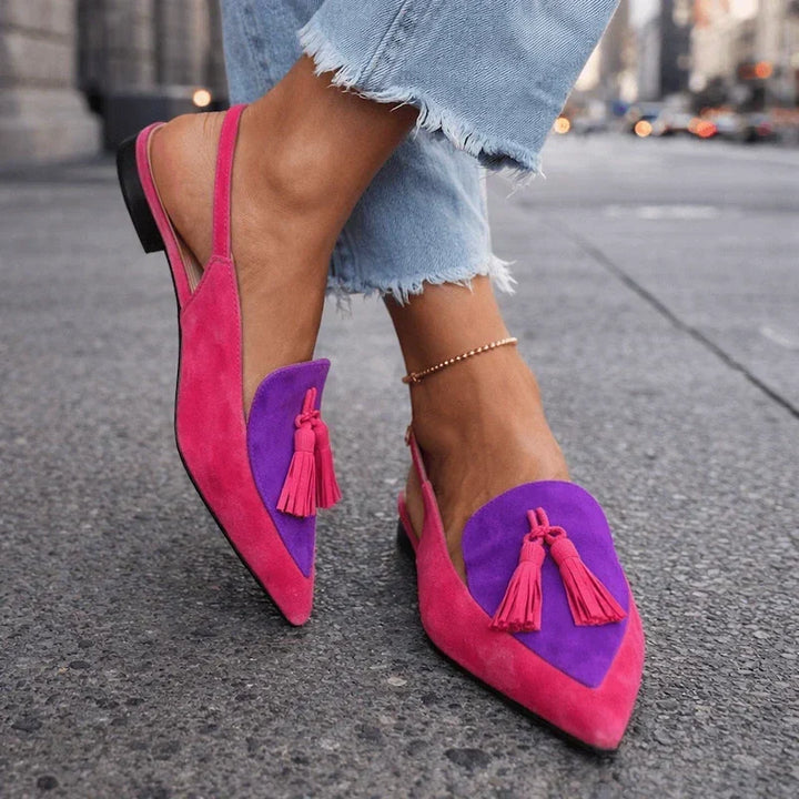 Bruna sandals with straps and tassels