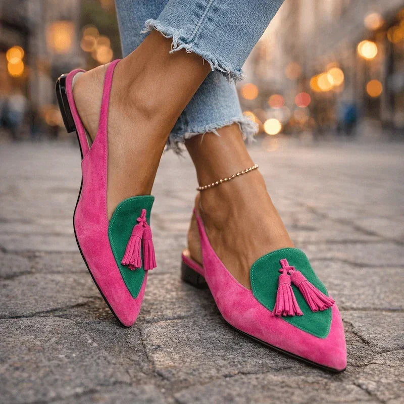 Bruna sandals with straps and tassels
