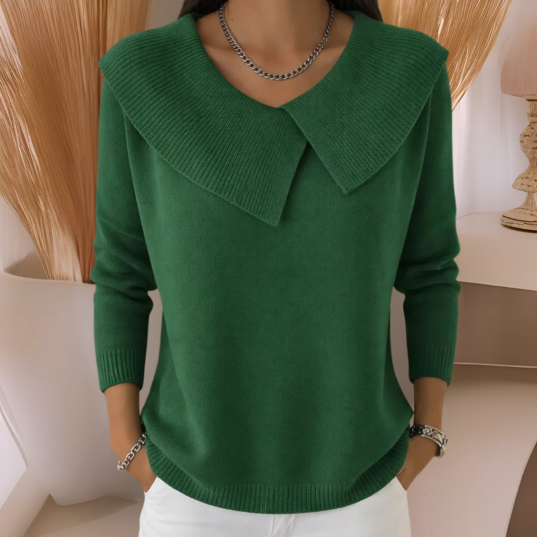 Felicia | Soft-Collar Knit Sweater
