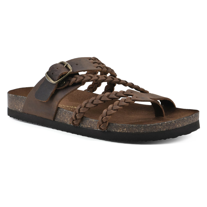 Melania - Orthopedic Braided Cork Sandals