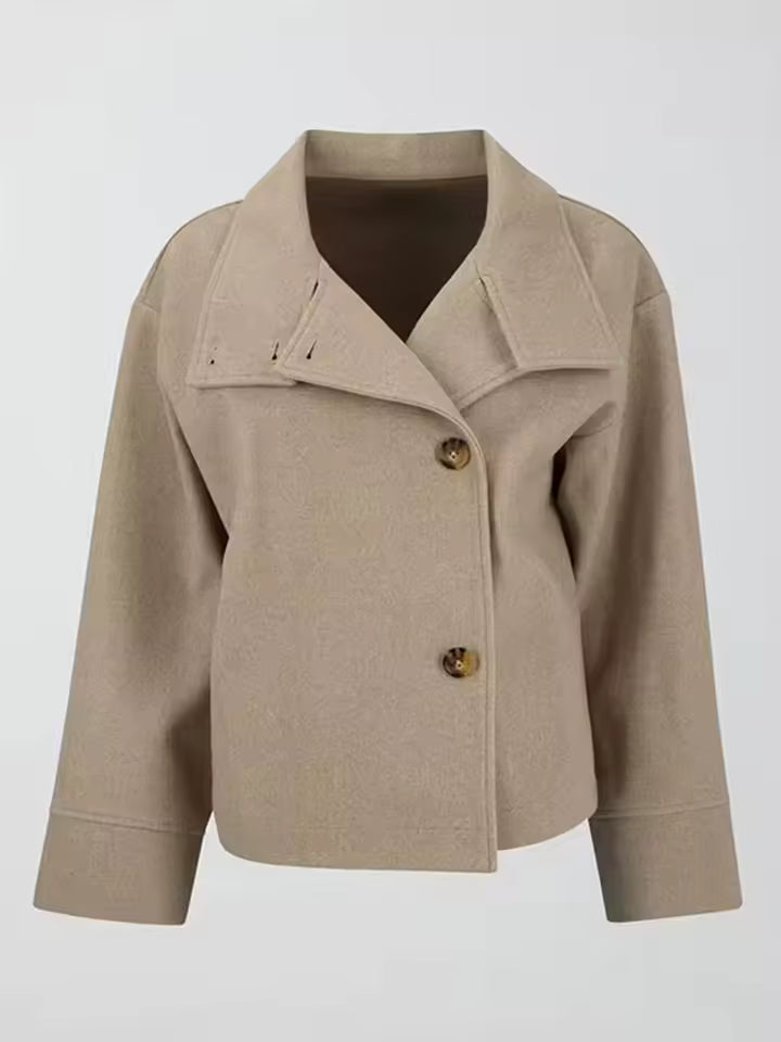 Rosa | Luxe Double-Breasted Short Coat