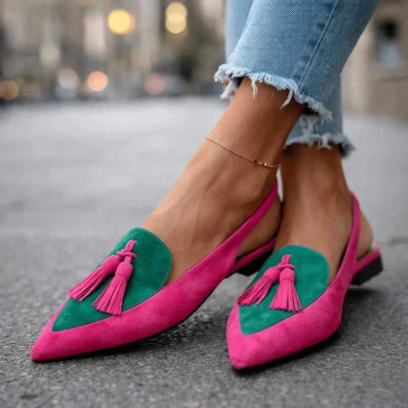 Bruna sandals with straps and tassels