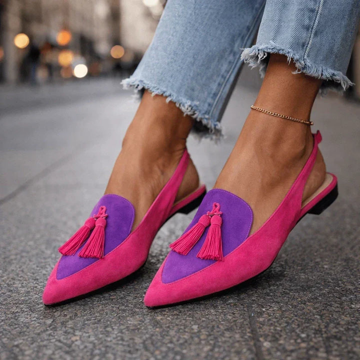 Bruna sandals with straps and tassels