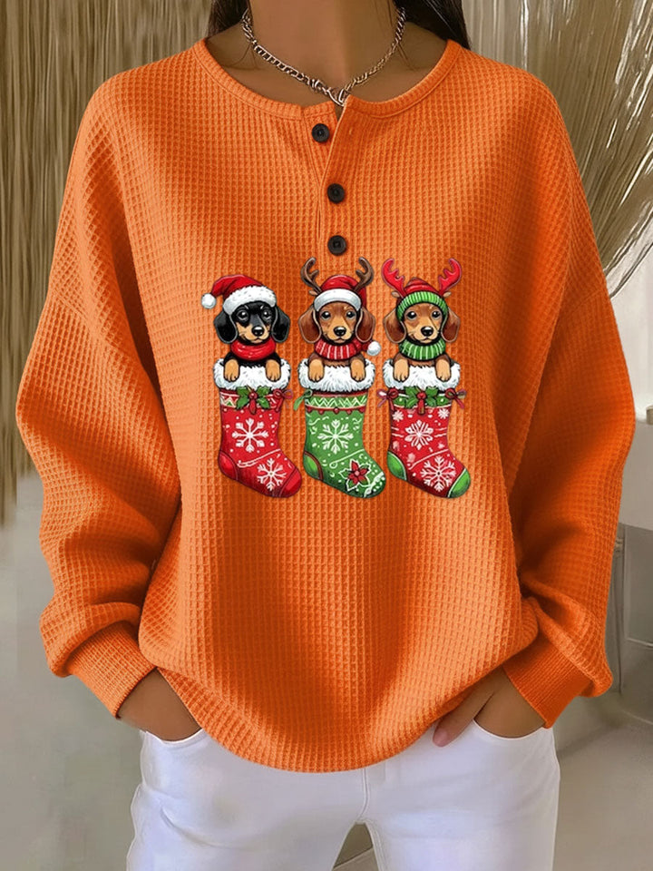 Berenice | Retro Christmas Sweater Featuring Dog Design