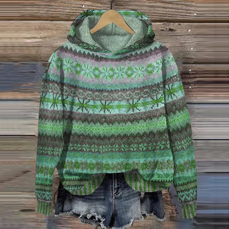 Letizia | Retro Boho-Pattern Sweatshirt