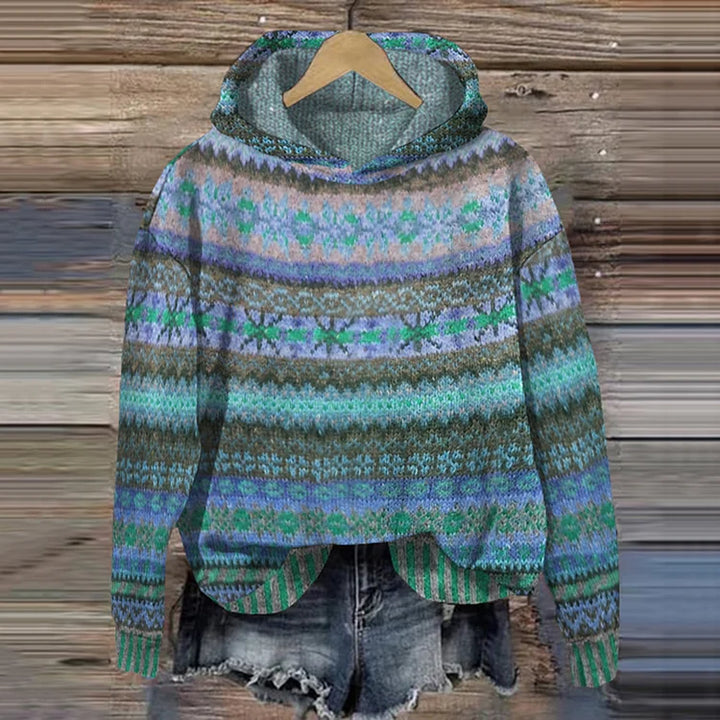 Letizia | Retro Boho-Pattern Sweatshirt