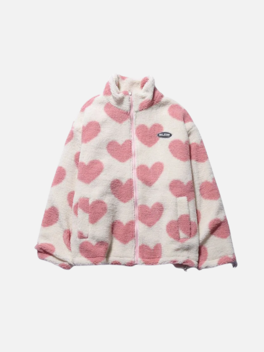 Eva | Reversible Heart-Pattern Coat